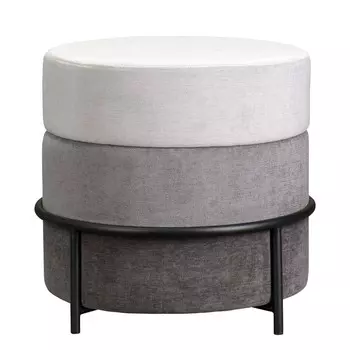 Пуф Norunn, 480480450 мм, шенилл, цвет серый