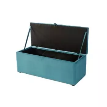 Пуф «Осло», с ящиком для хранения, 1000400410 мм, велюр, цвет ментоловый