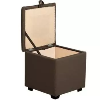 Пуф Осло мини 400х400х410 Рогожка CHOCOLATE