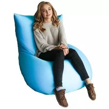 Пуф-подушка Flexy, цвет голубой