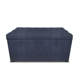 Пуф в прихожую, 800400420 мм, с крышкой, с утяжкой, велюр, цвет dakota denim