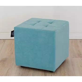 Пуф «Сидней лайт», 400 × 400 × 400 мм, велюр, цвет бирюзовый