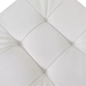 Пуф «Стенли», 400400420 мм, экокожа, цвет белый