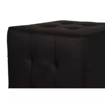 Пуф «Стенли», 400400420 мм, экокожа, цвет чёрный