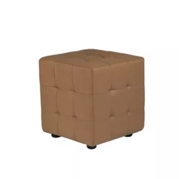 Пуф «Стенли», 400400420 мм, экокожа, цвет коричневый