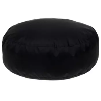 Пуф таблетка Me-shok, ширина 50 см, высота 15 см, полиэстер, несъёмный чехол, цвет чёрный