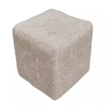 Пуф, 400400450 мм, ткань рогожка, цвет beige