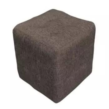 Пуф, 400400450 мм, ткань рогожка, цвет coffee