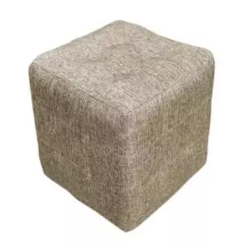 Пуф, 400400450 мм, ткань рогожка, цвет coffee gold