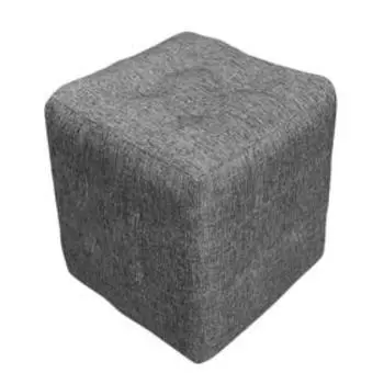 Пуф, 400400450 мм, ткань рогожка, цвет melange