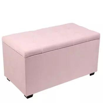 Пуф «Вернон», 750400410 мм, велюр, цвет розовый