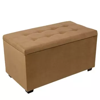 Пуф «Вернон», 750400410 мм, велюр, цвет коричневый