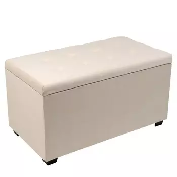 Пуф «Вернон», 750400410 мм, велюр, цвет бежевый