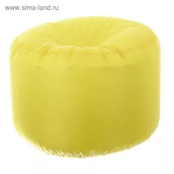 Пуфик круглый, d40см/h60см, цвет жёлтый