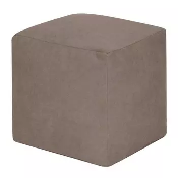 Пуфик «Куб», велюр, цвет бежевый