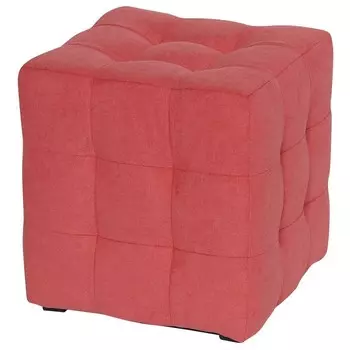 Пуфик «Лотос», велюр, цвет коралловый