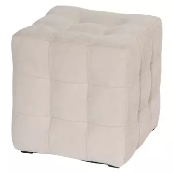 Пуфик «Лотос», велюр, цвет светло-бежевый