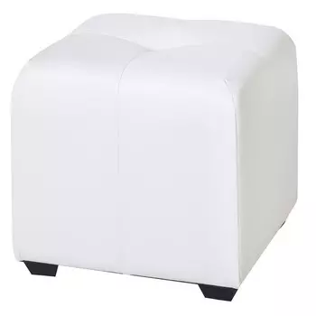 Пуфик «Николь», экокожа, цвет белый