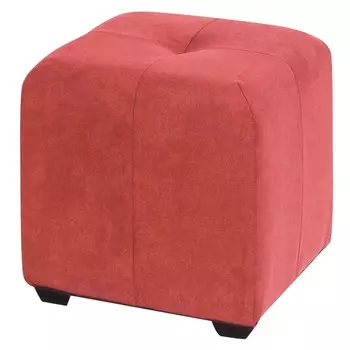 Пуфик «Николь», велюр, цвет коралловый