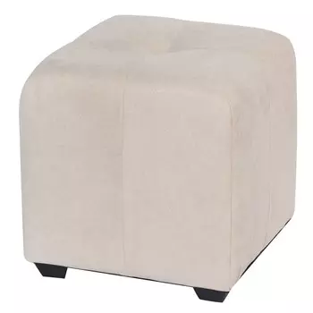 Пуфик «Николь», велюр, цвет светло-бежевый