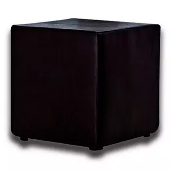 Пуфик «Валенсия», экокожа, цвет чёрный