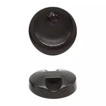 Пуговица 10 мм на ножке (чёрный/черн. страз), 50 шт