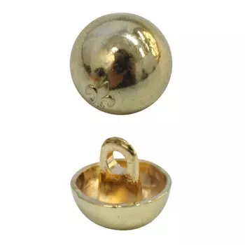 Пуговица 10x8 мм (золото), 24 шт