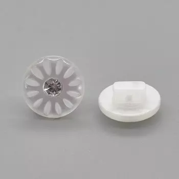 Пуговица 11 мм (белый), 100 шт