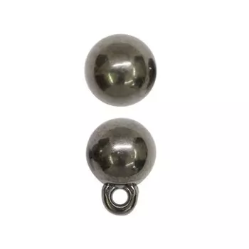 Пуговица 12L (чёрный никель), 144 шт