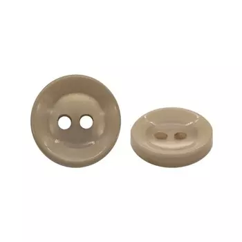 Пуговица 13 мм 2 прокола (127 бежевый), 100 шт