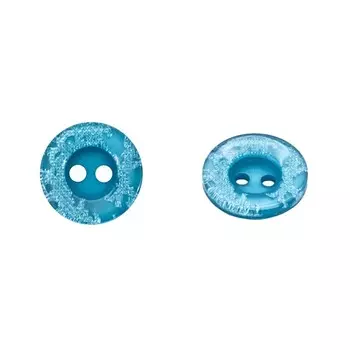 Пуговица 13 мм, 2 прокола (549 лазурный), 144 шт