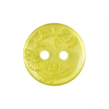 Пуговица 13 мм (504 лимонный), 144 шт