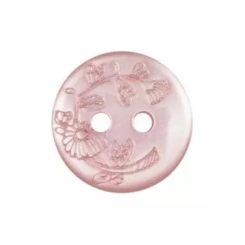 Пуговица 13 мм (513 розовый), 100 шт