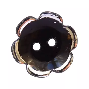 Пуговица 13 мм (чёрный), 100 шт