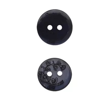 Пуговица 15 мм (919 синий), 100 шт