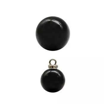 Пуговица 16 мм (Black (чёрный)), 24 шт