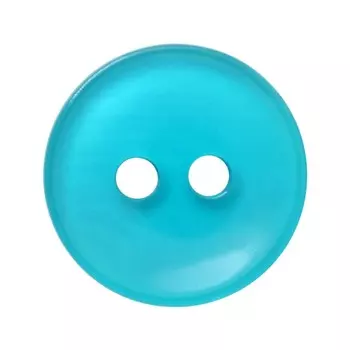 Пуговица 18L 2 прокола (С046 бирюза), 144 шт