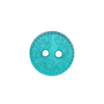 Пуговица 18L (C370 бирюзовый), 144 шт