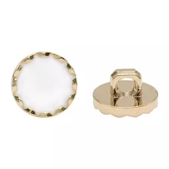 Пуговица 18L (White/G), 36 шт