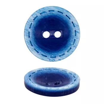 Пуговица 24L (220 (синий)), 72 шт