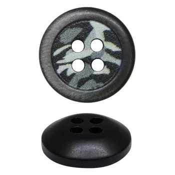 Пуговица 24L (A (т.серый)), 36 шт