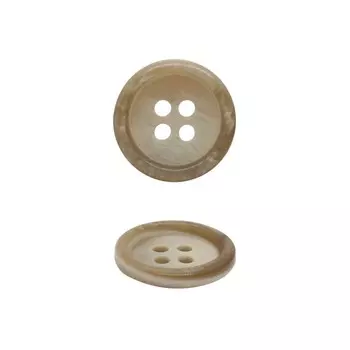 Пуговица 24L (бежевый), 72 шт
