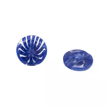 Пуговица 24L (C220 васильковый), 144 шт