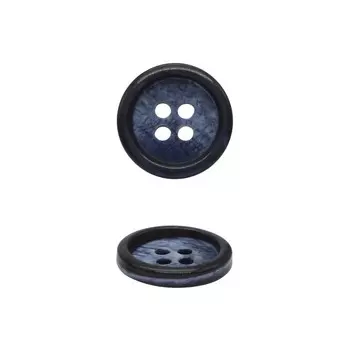 Пуговица 24L (синий), 72 шт