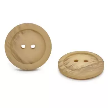 Пуговица 28 мм, 2 прокола (371 светло-бежевый), 24 шт