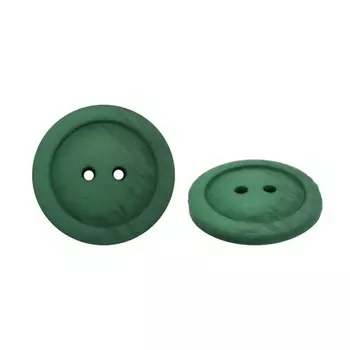 Пуговица 28 мм, 2 прокола (540 зелёный), 24 шт