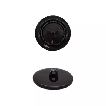 Пуговица 28 мм (чёрный), 24 шт