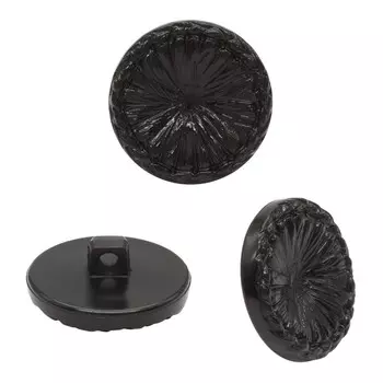 Пуговица 28 мм (чёрный), 24 шт