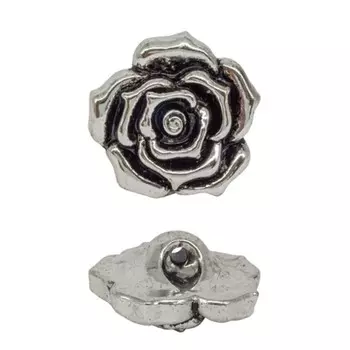 Пуговица 28 мм (никель), 12 шт