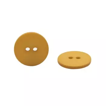 Пуговица 28L (18 мм) 2 прокола (Mustard (горчичный)), 72 шт